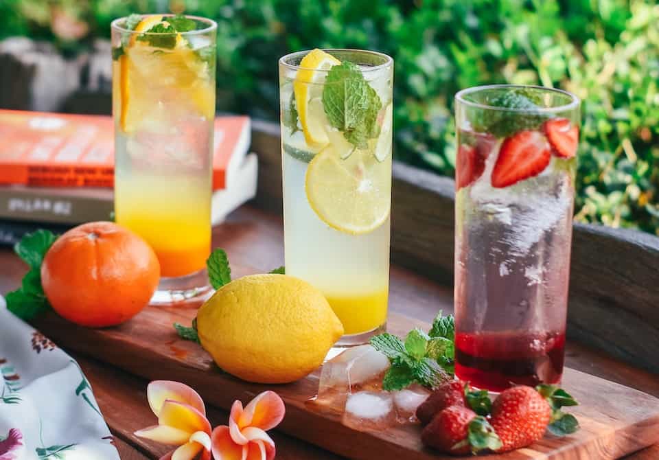 Three mocktail options for alternatives to alcohol